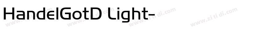 HandelGotD Light字体转换 HandelGotD Light字体转换